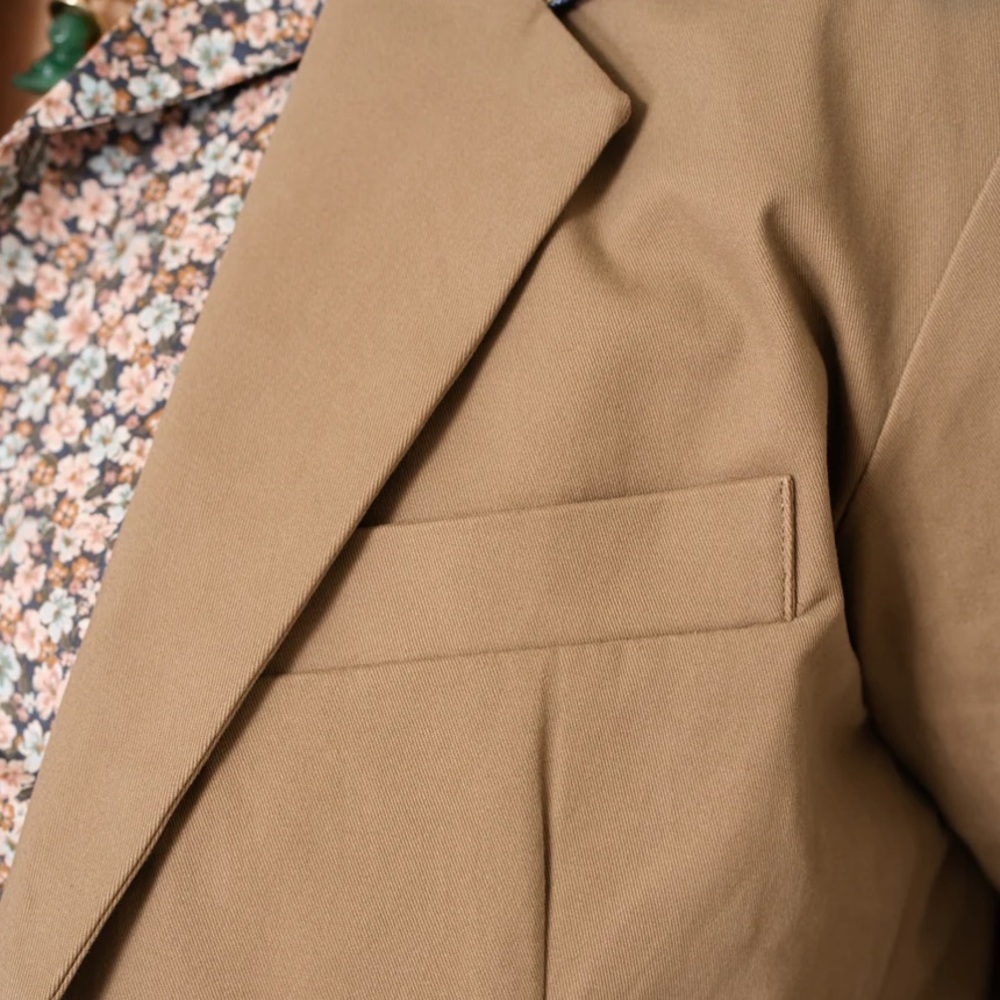 Peau De Loup Suit Jacket 12 Flax - Picture 2 of 5